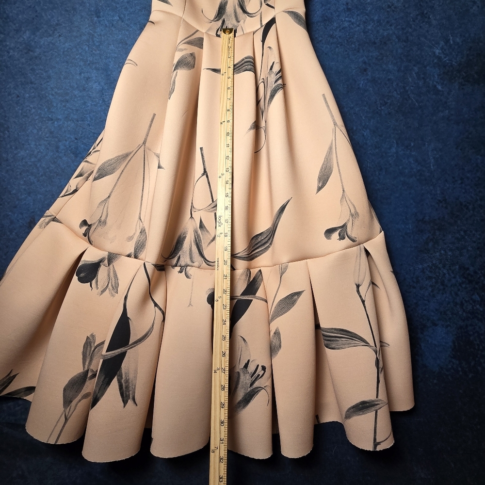 ASOS Beige Floral Midi Dress - Picture 7 of 11